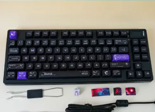 微星FORGE GK600 W三模连接+全键热插拔真香！